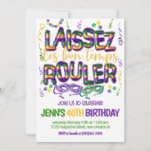 Uitnodiging voor Mardi Gras-viering (Voorkant)