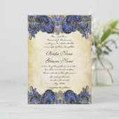 Uitnodiging voor marinescheepvaart en gouden paisl (Staand voorkant)