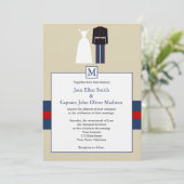 Uitnodiging voor marineverbinding (Staand voorkant)