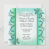 Uitnodiging voor marmer en wijnbruiloft (Voorkant)