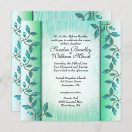 Uitnodiging voor marmer en wijnbruiloft