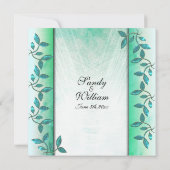 Uitnodiging voor marmer en wijnbruiloft (Achterkant)