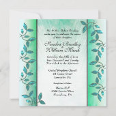 Uitnodiging voor marmer en wijnbruiloft (Voorkant)