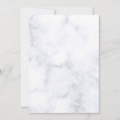 Uitnodiging voor marmer Wedding (Achterkant)