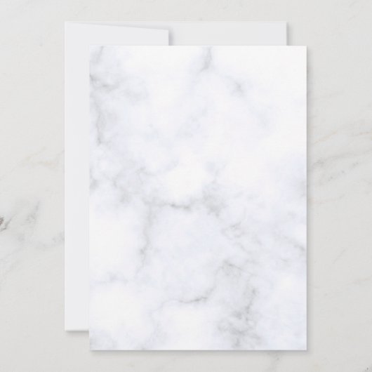 Uitnodiging voor marmer Wedding (Achterkant)