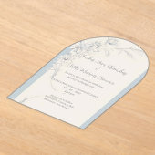 Uitnodiging voor matte acrylverf met gewelfde bloe (Laagn)