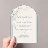 Uitnodiging voor matte acrylverf met gewelfde bloe (Insitu (Draagbaar))