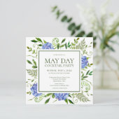 Uitnodiging voor May Day Cocktailparty (Staand voorkant)