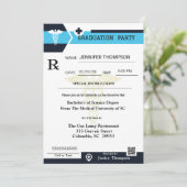 Uitnodiging voor medisch recept Pad Afstuderen (Staand voorkant)