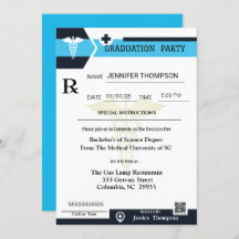 Uitnodiging voor medisch recept Pad Afstuderen