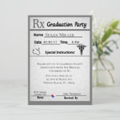 Uitnodiging voor medisch recept Pad Afstuderen (Staand voorkant)