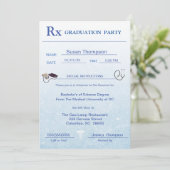 Uitnodiging voor medisch recept Pad Afstuderen (Staand voorkant)