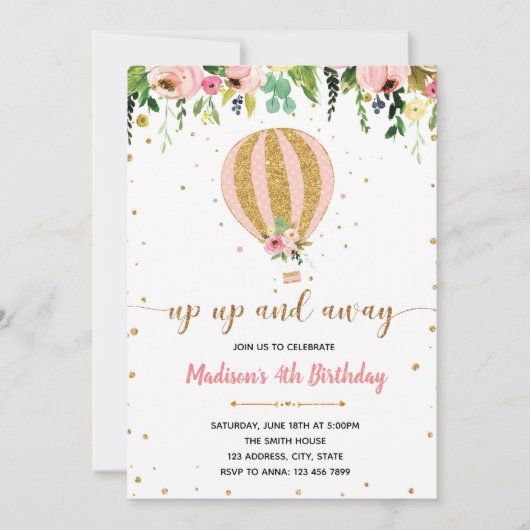 Uitnodiging voor meer dan één verjaardag (Voorkant)