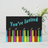 Uitnodiging voor meerdere doeleinden - Muziek - To (Staand voorkant)