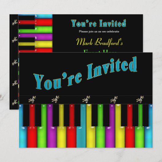 Uitnodiging voor meerdere doeleinden - Muziek - To (Voorkant / Achterkant)