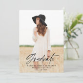 Uitnodiging voor meetkundige fototypografie (Staand voorkant)