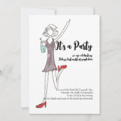 Uitnodiging voor meidenavond (Voorkant)