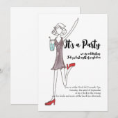 Uitnodiging voor meidenavond (Voorkant / Achterkant)