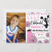 Uitnodiging voor meisjes-cheerleader (Voorkant)