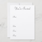 Uitnodiging voor meisjes in de nacht (Achterkant)