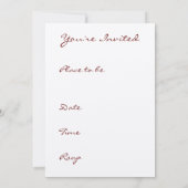 Uitnodiging voor meisjes in de nacht (Achterkant)