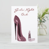 Uitnodiging voor meisjes in de nacht (Staand voorkant)