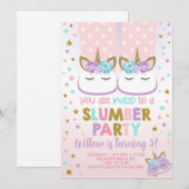 Uitnodiging voor meisjes op feestdag (Voorkant / Achterkant)