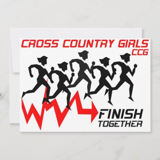 Uitnodiging voor meisjes over land (Voorkant)