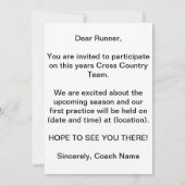 Uitnodiging voor meisjes over land (Achterkant)