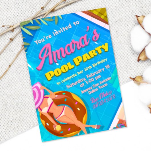 Uitnodiging voor Meisjes Zwemborrel