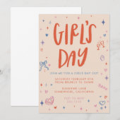 UITNODIGING VOOR MEISJESDAG (Voorkant / Achterkant)