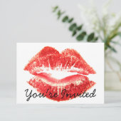 Uitnodiging voor meisjesfeestje (Staand voorkant)