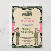 Uitnodiging voor meisjesleger (Voorkant)