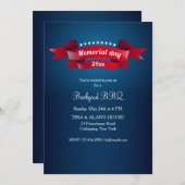 Uitnodiging voor Memorial Day Banners (Voorkant / Achterkant)