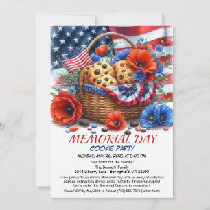 Uitnodiging voor Memorial Day Cookie Party