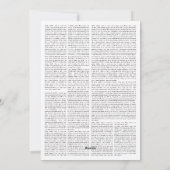 Uitnodiging voor Memorial Funeral Invitation Newsp (Achterkant)