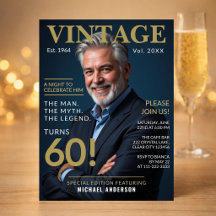 Uitnodiging voor Mens 60e verjaardagsfeest