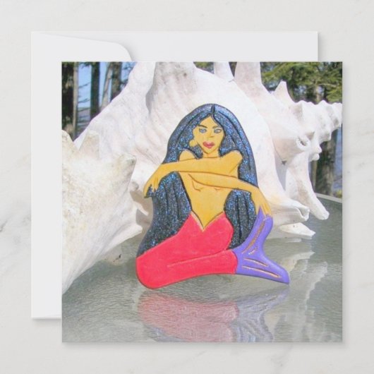uitnodiging voor mermaid (Voorkant)