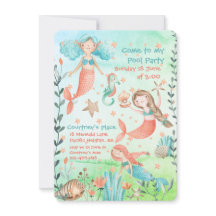 Uitnodiging voor Mermaid Swimming Pool