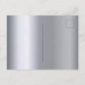 uitnodiging voor metalen muzieknoten van Birthday  (Achterkant)