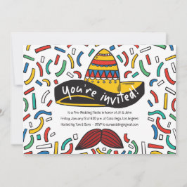 Uitnodiging voor Mexicaans thema proefdiners