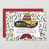 Uitnodiging voor Mexicaans thema proefdiners (Voorkant / Achterkant)