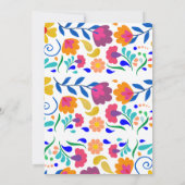 Uitnodiging voor Mexicaans volksfeest baby shower  (Achterkant)