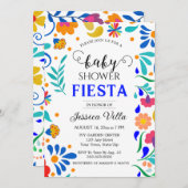 Uitnodiging voor Mexicaans volksfeest baby shower  (Voorkant / Achterkant)