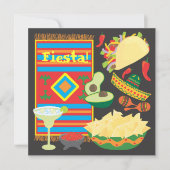 Uitnodiging voor Mexicaanse feestdag (Voorkant)