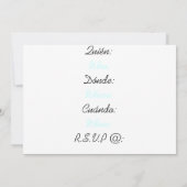 Uitnodiging voor Mexicaanse trouwkoekjes (Achterkant)