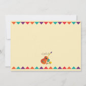 Uitnodiging voor Mexican Theme Engagement Party (Achterkant)