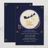 Uitnodiging voor middernacht met kerstfeest (Voorkant / Achterkant)