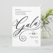 Uitnodiging voor Mijlpaal Gala (Staand voorkant)