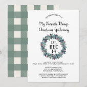 Uitnodiging voor mijn favoriete kerstfeest (Voorkant / Achterkant)